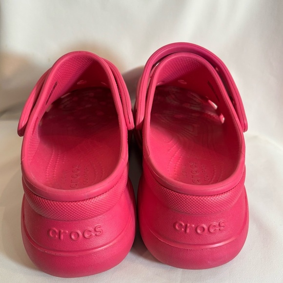 CROCS Sz 8 Bae Sandals Perforated Design Heel Strap Flower Butterfly Sandals - Picture 15 of 15